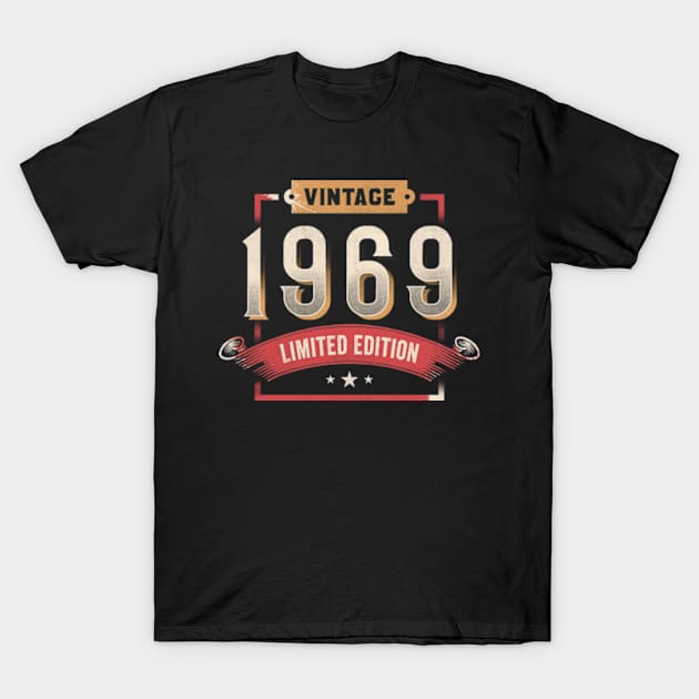 Vintage 1969 Limited Edition T-Shirt by CreativeSalek